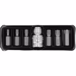 Yato YT-0410, 6 pièce(s), Torx, 9.5 mm, T25, T30, T40, T45, T50, T55, Acier, 25,4 / 2 mm (1 / 2")