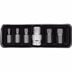 Yato YT-0414, 5 pièce(s), Bride à 12 cannelures, M10, M12, M5, M6, M8, Acier, 25,4 / 2 mm (1 / 2")