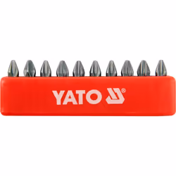 Yato YT-0475, 10 pièce(s), Phillips, Acier, 25 mm, 25,4 / 4 mm (1 / 4")