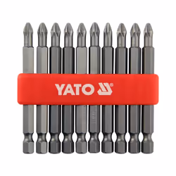 Yato YT-0480, 10 pièce(s), Phillips, PH 2, 1/4, 21,8 N·m, 75 mm