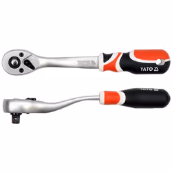 Yato YT-0731, Mécanique, 3/8", Noir, Rouge, Acier, 200 mm, 390 g