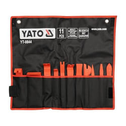 Yato YT-0844 outil de réparation de carrosserie de véhicule Outil de décollement des tissus d'ameublement Noir, Orange 11 pièce(s)