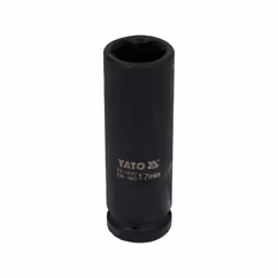 Yato YT-1037, Douille à choc, Noir, 1/2", Métrique, 17 mm, Chrome-molybdène