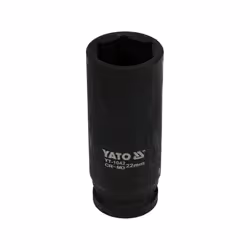 Yato YT-1042, Douille à choc, Noir, 1/2", Métrique, 22 mm, Chrome-molybdène