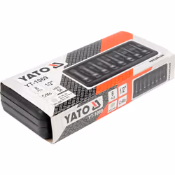 YATO Kit de douilles à impact 8 pcs Noir YT-1069