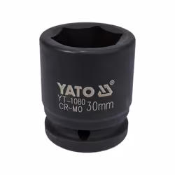 Yato YT-1080, Douille à choc, Noir, 1 tête(s), 3/4", Métrique, 30 mm