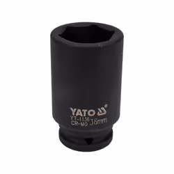 Yato YT-1136, Douille à choc, Noir, 1 tête(s), 3/4", Métrique, 36 mm