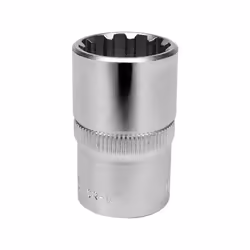 Yato YT-1481, Article unique, Clé à pipe, Acier chromé au vanadium, 1/2", Chrome, 42 mm