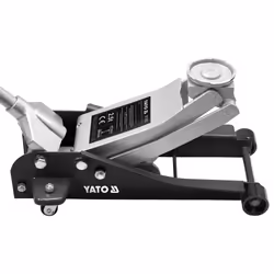Yato YT-1721, Voiture, 2500 kg, Cric mécanique, 8,7 cm, 45,5 cm, Noir, Acier inoxydable
