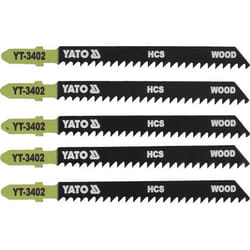 Yato YT-3402 Lame de scie sauteuse, à chantourner et sabre Lames de scie sauteuse Acier fin au carbone 5 pièce(s)