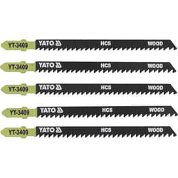 Yato YT-3409 Lame de scie sauteuse, à chantourner et sabre Lames de scie sauteuse Acier fin au carbone 5 pièce(s)