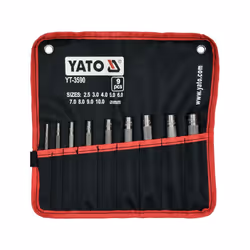 Yato YT-3590, Acier, 9 pièce(s)