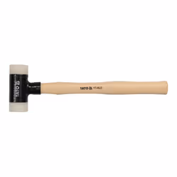 Yato YT-4625, Marteau sans recul, Polyuréthane (PU), Bois, Noir, Bois, 35 cm, 430 g