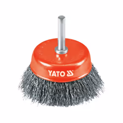 Yato YT-4751, Brosse de pré-polissage, 4500 tr/min, 6 mm, 7,5 cm, Rouge, Acier inoxydable