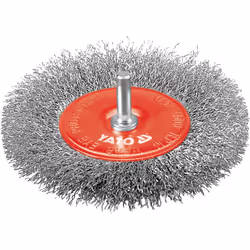 Yato YT-4758, Brosse de pré-polissage, 4500 tr/min, 10 cm, Rouge, Acier inoxydable