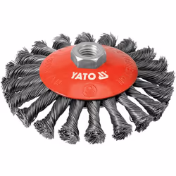 Yato YT-4764, Brosse de pré-polissage, 10000 tr/min, 12,5 cm, Rouge, Acier inoxydable