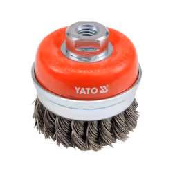 Yato YT-4768, Brosse de pré-polissage, 11000 tr/min, 7,5 cm, Rouge, Acier inoxydable