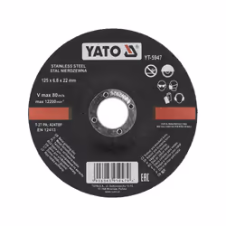 Yato YT-5947, 12,5 cm, Acier inoxydable, 5 pièce(s)