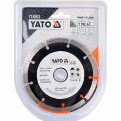 Yato YT-6003 lame diamant 12,5 cm Lame diamant à rebord segmenté