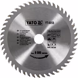 Yato YT-6058, Bois, 16 cm, 2 cm, Pointe au carbure de tungstène (TCC), 9500 tr/min, 368 g