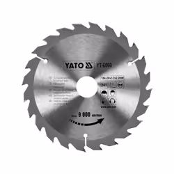 Yato YT-6060, Plastique, Bois, 18,4 cm, 3 cm, Pointe au carbure de tungstène (TCC), 2,2 mm, 9000 tr/min