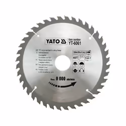 Yato YT-6061, Plastique, Bois, 18,4 cm, 3 cm, Pointe au carbure de tungstène (TCC), 2,2 mm, 9000 tr/min