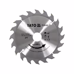 Yato YT-6065, Plastique, Bois, 20 cm, 3 cm, Pointe au carbure de tungstène (TCC), 2,2 mm, 8000 tr/min