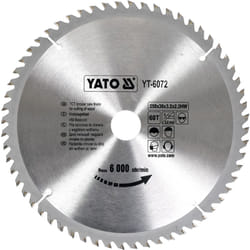 Yato YT-6072 lame de scie circulaire 25 cm 1 pièce(s)