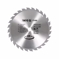 Yato YT-6080, Plastique, Bois, 35 cm, 3 cm, Pointe au carbure de tungstène (TCC), 2,5 mm, 4500 tr/min