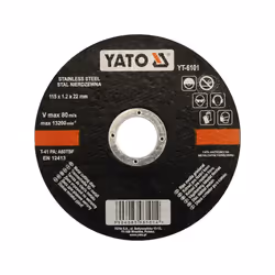 Yato YT-6101, 11,5 cm, Acier inoxydable, 5 pièce(s)