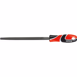 Yato YT-6187, Lime, Lime triangulaire, Métal, Acier au carbone, Blanc, Noir, Rouge, 200 mm