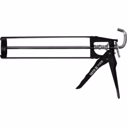 Yato YT-6750, Armature de pistolet à calfeutrer, Noir, Acier inoxydable, Acier, Aluminium, 300 ml, 225 mm