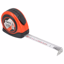 Yato YT-7105 mètre à ruban 5 m Acrylonitrile-Butadiène-Styrène (ABS), Caoutchouc Rouge