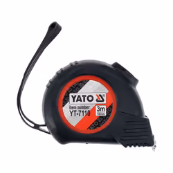 Yato YT-7110 mètre à ruban 3 m Acrylonitrile-Butadiène-Styrène (ABS), Caoutchouc Noir