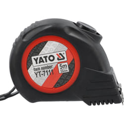 Yato YT-7111 mètre à ruban 5 m Acrylonitrile-Butadiène-Styrène (ABS), Caoutchouc Noir