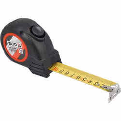 Yato YT-7111 mètre à ruban 5 m Acrylonitrile-Butadiène-Styrène (ABS), Caoutchouc Noir