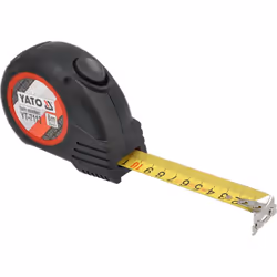 Yato YT-7112 mètre à ruban 8 m Acrylonitrile-Butadiène-Styrène (ABS), Caoutchouc Noir
