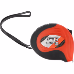 Yato YT-7128 mètre à ruban 8 m Acrylonitrile-Butadiène-Styrène (ABS), Caoutchouc Noir, Rouge