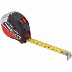 Yato YT-7129 mètre à ruban 3 m Acrylonitrile-Butadiène-Styrène (ABS), Caoutchouc Noir, Rouge, Acier inoxydable