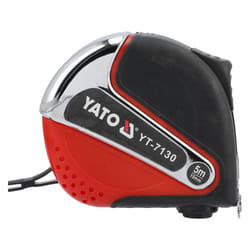 Yato YT-7130 mètre à ruban 5 m Acrylonitrile-Butadiène-Styrène (ABS), Caoutchouc Noir, Rouge, Acier inoxydable