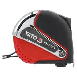 Yato YT-7131 mètre à ruban 8 m Acrylonitrile-Butadiène-Styrène (ABS), Caoutchouc Noir, Rouge, Acier inoxydable