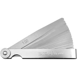 Yato YT-7220 jauge d’épaisseur Argent 0.04,0.05,0.06,0.07,0.08,0.09,0.1,0.15,0.2,0.25,0.3,0.4,0.5,0.75,1 mm