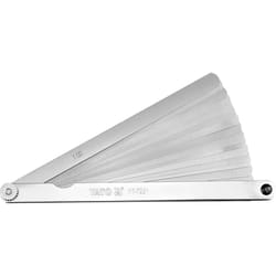 Yato YT-7221 jauge d’épaisseur Argent 0.02,0.03,0.04,0.05,0.06,0.07,0.08,0.09,0.1,0.15,0.2,0.25,0.3,0.4,0.5,0.75,1 mm