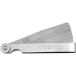 Yato YT-7222 jauge d’épaisseur Argent 0.05,0.06,0.07,0.08,0.09,0.1,0.2,0.3,0.4,0.5 mm