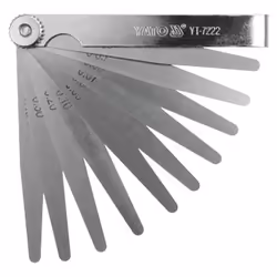 Yato YT-7222 jauge d’épaisseur Argent 0.05,0.06,0.07,0.08,0.09,0.1,0.2,0.3,0.4,0.5 mm