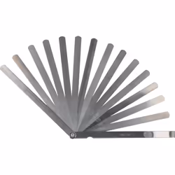 Yato YT-7223 jauge d’épaisseur Argent 0.05,0.06,0.07,0.08,0.09,0.1,0.15,0.2,0.25,0.3,0.35,0.4,0.45,0.5 mm