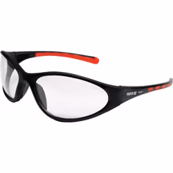 Yato YT-7371, Lunettes de sécurité, unisexe, Noir, Transparent, Nylon, Polycarbonate