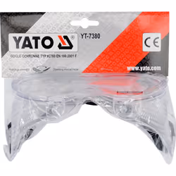 Yato YT-7380 lunette de sécurité Lunettes de sécurité Transparent