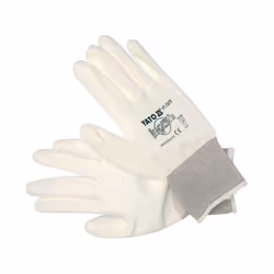 Yato YT-7470, Nylon, Polyuréthane, Blanc, Unisexe, L, 1 paire(s)