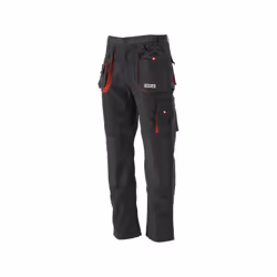 Yato YT-8026, Pantalons, unisexe, Noir, Rouge, M, 9 pochettes, EU 2016/425